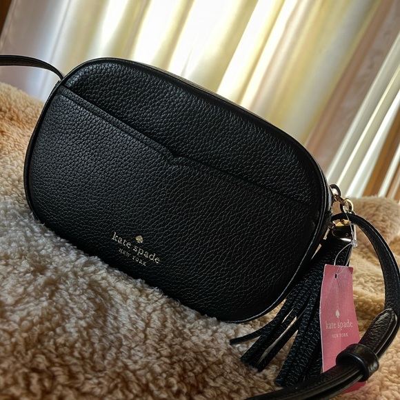 SOLD~ Kate Spade Black Cross Body w/Tassle - Picture 2 of 3
